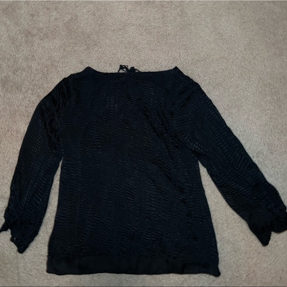 Alice & Trixie Black Long Sleeve Blouse with Laces size XS - Picture 7 of 9